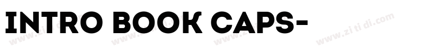 Intro Book Caps字体转换